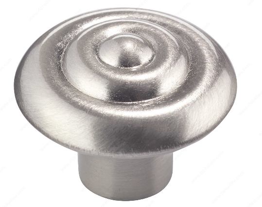 Richelieu Hardware 2391132195 - Traditional Metal Knob Brushed Nickel Richelieu Hardware 2391132195 - Traditional Metal Knob Brushed Nickel